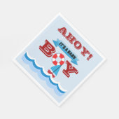 Ahoy ist ein Baby Boy Paper Napkin Serviette (Ecke)