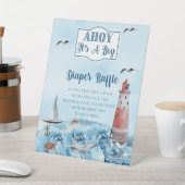 Ahoy ist ein Baby-Duschdusche Windelwaschmaschine Sockelschild (In SItu)