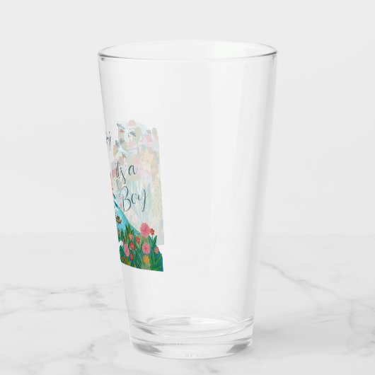 Ahoy ist ein Baby-Dusche-Party Glas (Links)