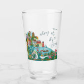 Ahoy ist ein Baby-Dusche-Party Glas (Vorderseite)