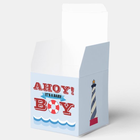 Ahoy ist ein Baby-Junge Geschenkschachtel (Geöffnet)