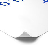 Ahoy ist ein Baby-nautical-Baby-Dusche Begrüßungsz Poster (Ecke)