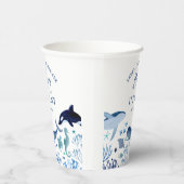 Ahoy ist ein Boy Blue unter der Sea Baby Dusche Pappbecher (Rechts)