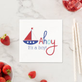 Ahoy ist ein Junge! Babydusche Napkins Serviette (Beispiel)