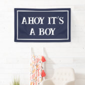 Ahoy ist ein Junge Banner (Insitu)
