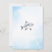 Ahoy ist ein Junge unter der Sea Baby Dusche Einladung (Rückseite)