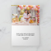 Ahoy ist ein nautisches Foto für Jungen Dankeskarte (Innenseite)