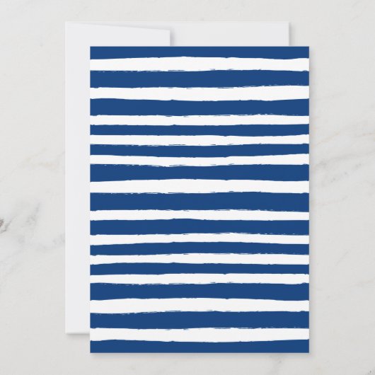 Ahoy ist eine Baby-Dusche aus Boy Teddy Bear Einladung (Rückseite)