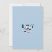 Ahoy ist eine Baby-Kinderdusche Einladung (Rückseite)