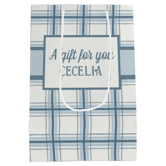 Ahoy ist eine Baby-Kinderdusche Mittlere Geschenktüte (Rückseite)