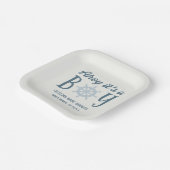 Ahoy ist eine Baby-Kinderdusche Pappteller (Gewinkelt)