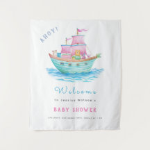 Ahoy ist eine Baby Ship Animals Sailboat Baby Dusc