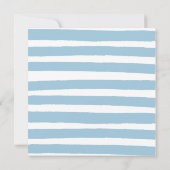 Ahoy ist eine junge blaue Sailboat Babydusche Dankeskarte (Rückseite)