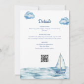 Ahoy ist eine kinderfreundliche Babydusche Einladung (Rückseite)