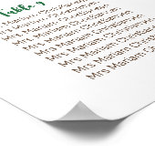 Ahoy ist eine Sitzkarte für Jungen Poster (Ecke)