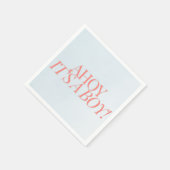 Ahoy It is a Boy Baby Shower Napkins Serviette (Ecke)