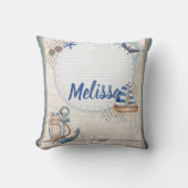 Ahoy It is a Boy Nautical Adventure Awarits Kissen (Vorderseite)