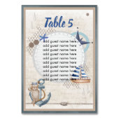 Ahoy It is a Boy Nautical Adventure Awarits Tischnummer (Vorderseite)