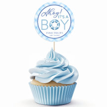 Ahoy It is a Boy Nautical Baby Shower Fevor Sticke