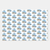 Ahoy It is a Boy Nautical Baby Shower Geschenkpapier Set (Vorderseite 2)