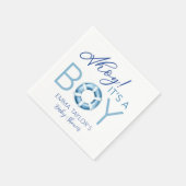 Ahoy It is a Boy Nautical Baby Shower Napkins Serviette (Ecke)