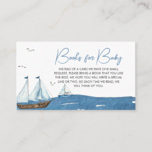 Ahoy It is a Boy Nautical Books for Baby Begleitkarte