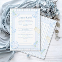 Ahoy It is a Boy Nautical Diaper Raffle