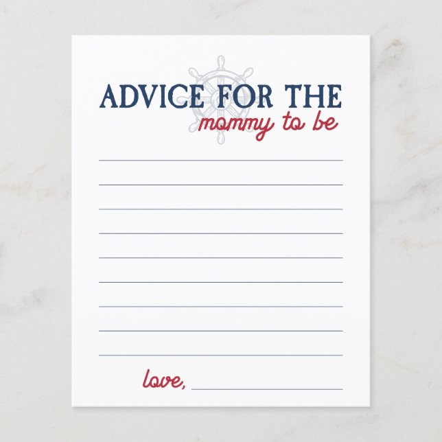 Ahoy It is a Boy Nautical Shower Advice for Junge  (Vorderseite)