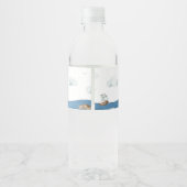 Ahoy It is a Boy Nautical Wasserflaschenetikett (Rückseite)