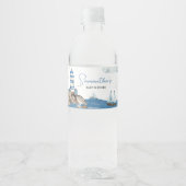 Ahoy It is a Boy Nautical Wasserflaschenetikett (Vorderseite)