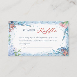 Ahoy It’s a Boy! Nautical Diaper Raffle Begleitkarte