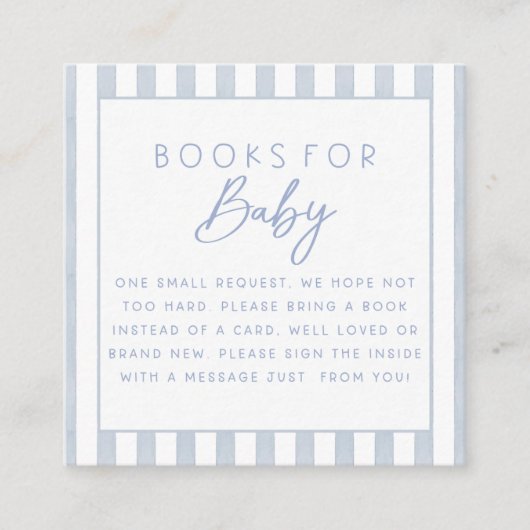 Ahoy It's A Boy Baby Shower Books for Baby Begleitkarte (Vorderseite)