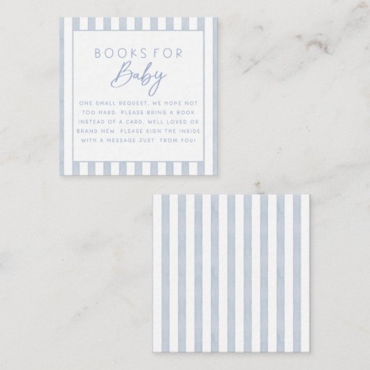 Ahoy It's A Boy Baby Shower Books for Baby Begleitkarte (Vorne/Hinten)