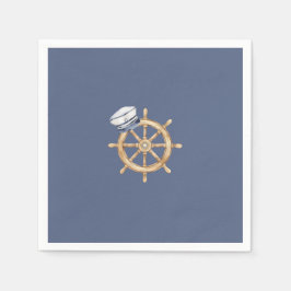 Ahoy It's a Boy Nautical Baby Shower Napkins Serviette