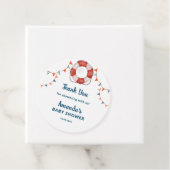 Ahoy It's a Boy Nautical Baby Shower Vielen Dank Geschenkanhänger (Beispiel)