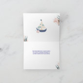 Ahoy It's a Boy Nautical Danke Cards (Innenseite)