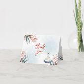 Ahoy It's a Boy Nautical Danke Cards (Vorderseite)