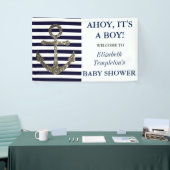 Ahoy It's a Boy Nautical Themed Baby Shower Banner (Messeveranstaltung)