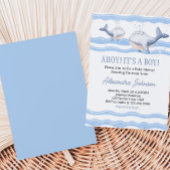 Ahoy It's a Boy Whale Baby Shower  Einladung