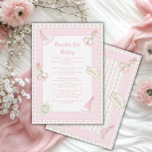 Ahoy It's a Girl Nautical Pink Serviette