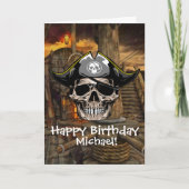 Ahoy, junge Bukkaner zum Geburtstag Karte (Vorderseite)