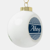 Ahoy Keramik Kugel-Ornament (Links)