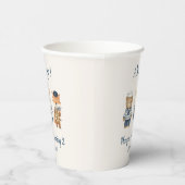 Ahoy Little Sailor Birthday | Nautische See Pappbecher (Rechts)