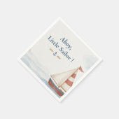 Ahoy Little Sailor | Geburtstagsparty Serviette (Ecke)