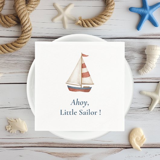Ahoy Little Sailor | Geburtstagsparty Serviette