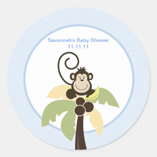 Ahoy Mate Monkey bevorzugt Sticker 1,5 cm (Vorderseite)