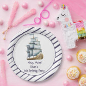 Ahoy mate Nautical Kindergeburtstag Pappteller (Party)