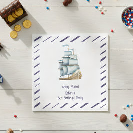 Ahoy mate Nautical Kindergeburtstag Serviette