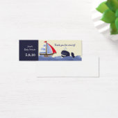 Ahoy Mate Red Sail Favor Tag (Schreibtisch)