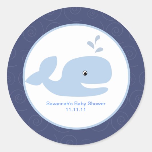 Ahoy Mate Whale bevorzugen Sticker 1,5 cm (Vorderseite)
